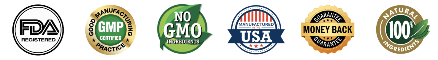 Gelatine Sculpt FDA registered GMP certified non-GMO trust badges