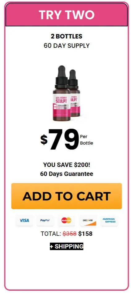 Gelatine Sculpt 2 bottle starter package 60-day supply